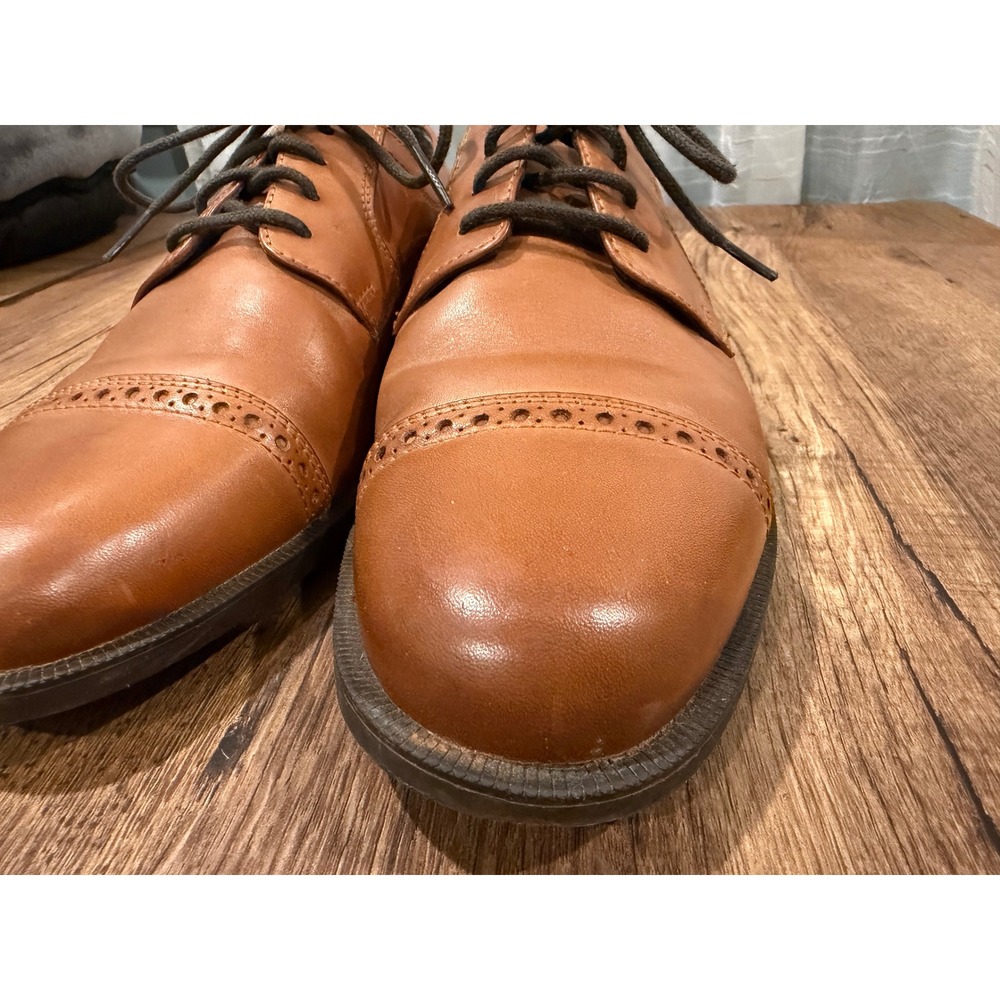 Cole Haan Men's Dustin Cap Toe‎ Brogue Oxford British Tan Style C25806 Men's 8.5 - Picture 9 of 10